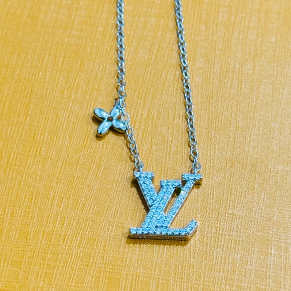 14k white gold vermeil custom designed necklace, holiday gift for her, best gift - Picture 5 of 7